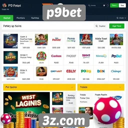 Opções de jogos disponíveis no p9bet