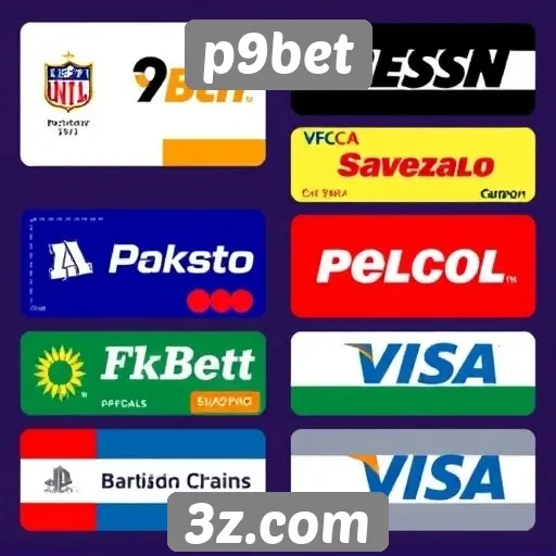 Variedade de métodos de pagamento no p9bet